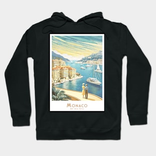 Monaco Art Deco Vintage Seaside View Hoodie